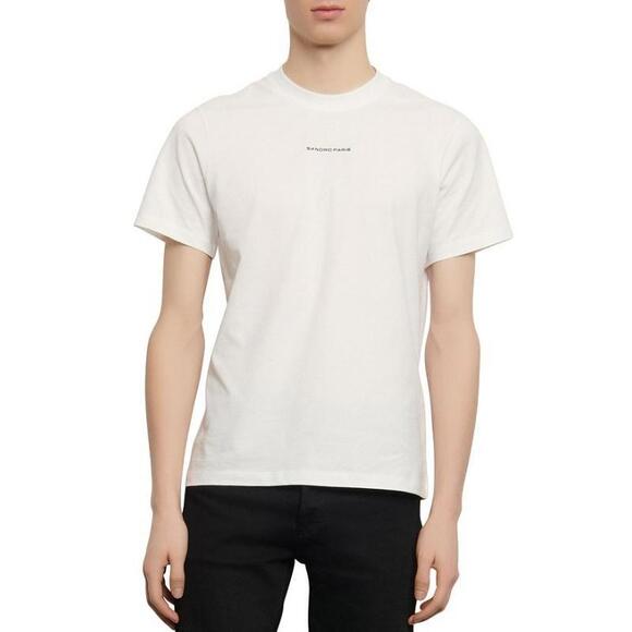 Other - Sandro Paris Men's Slim Fit Crewneck Pullover T-Shirt Short Sleeve White Small